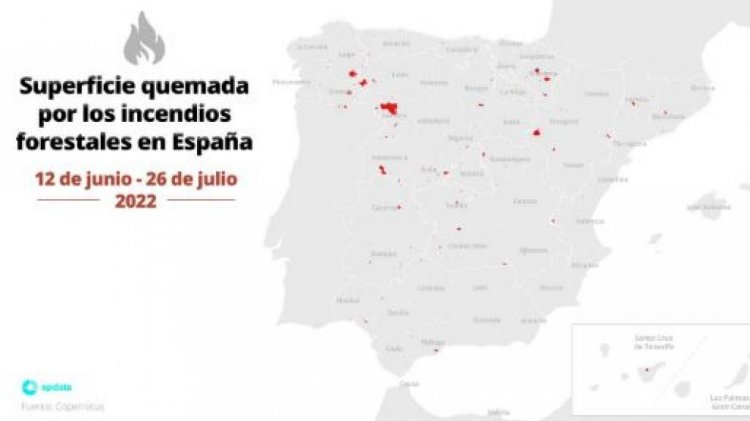 Los incendios remiten en España tras dejar atrás 225.000 hectáreas calcinadas