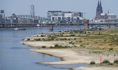Los niveles de agua del río Rin continúan bajando, dejando a Alemania en riesgo de graves problemas en la cadena de suministro