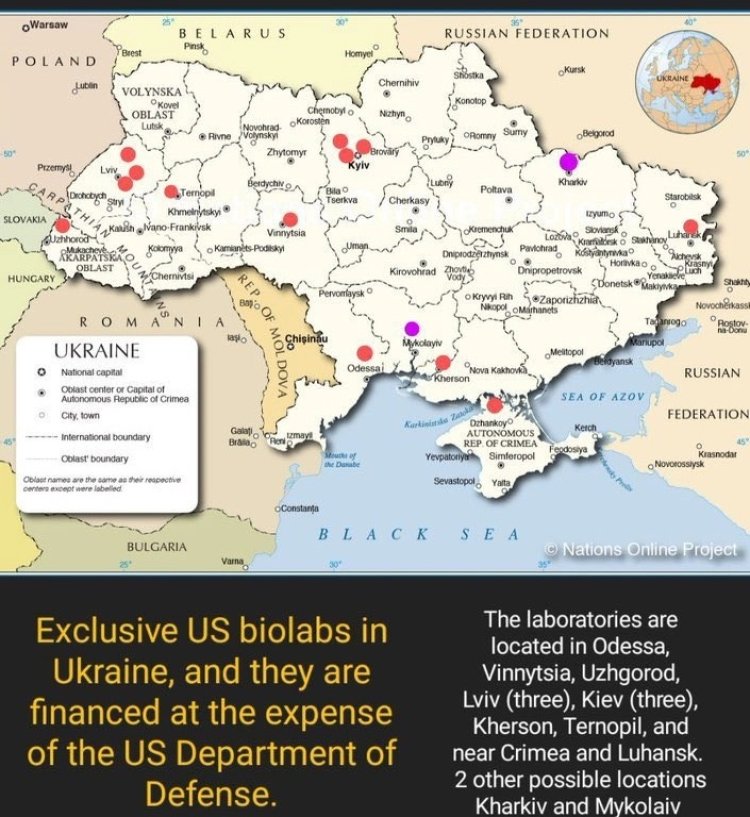 Biolaboratorios en Ucrania