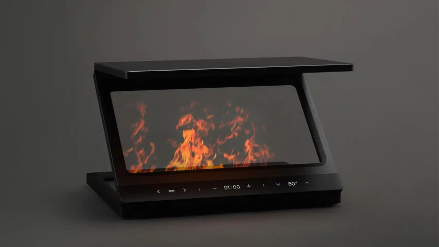 Una chimenea virtual que usa grafeno