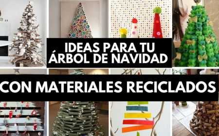 Tu árbol de navidad con materiales reciclados
