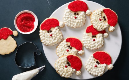 Cómo hacer galletas de Papá Noel para Navidad