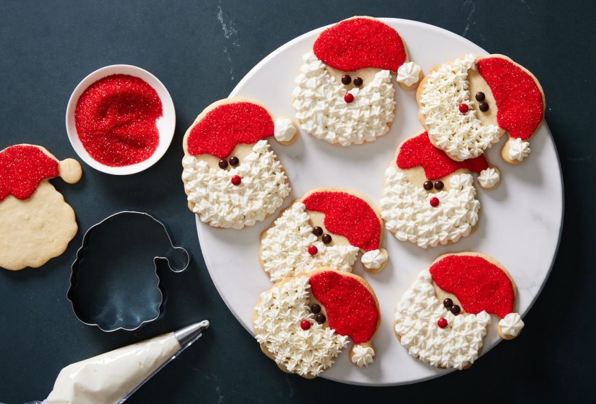 Cómo hacer galletas de Papá Noel para Navidad