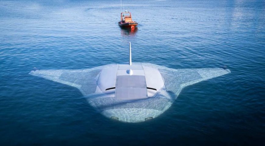 El enorme robot-submarino no tripulado Manta Ray de DARPA