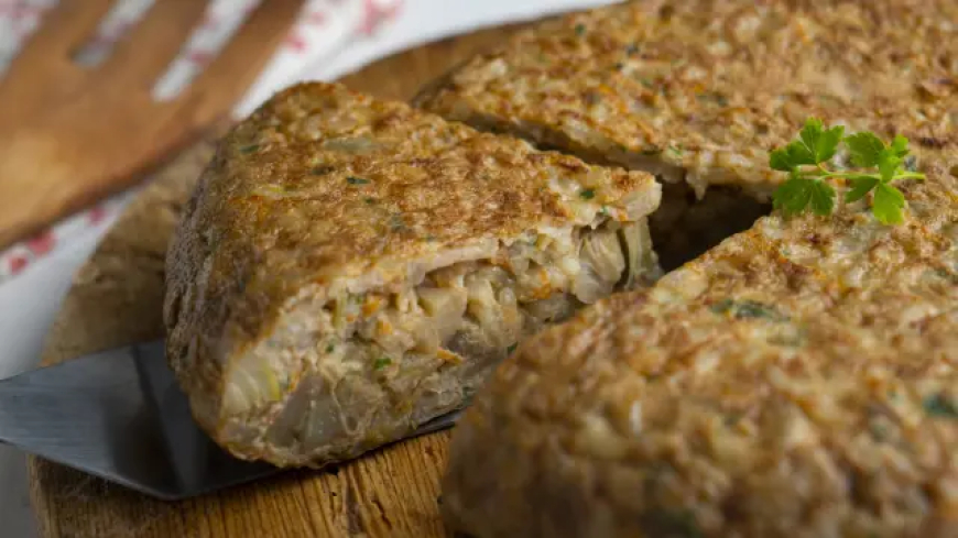 Tortilla de patata parece, ajo mulero