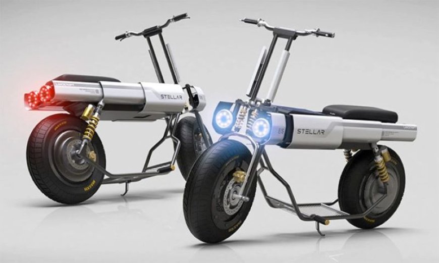 El scooter urbano inspirado en una nave espacial que funciona con energía solar