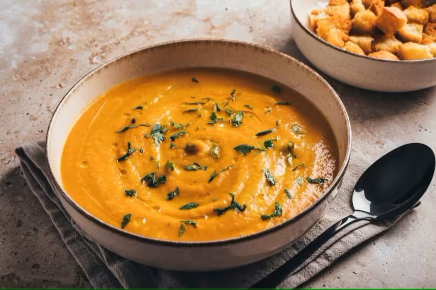 Sopa de calabaza y jengibre 'picante'