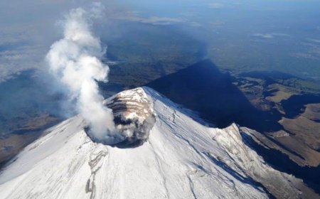Volcán Popocatépetl en México