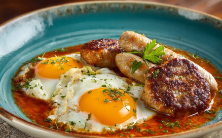 Huevos al salmorrejo